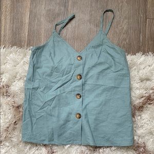 Topshop teal tank